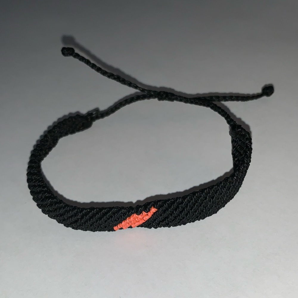 Pura Vida Black and Coral Bracelet